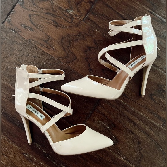 Steve Madden Nude Heels Size 8 - Picture 2 of 4